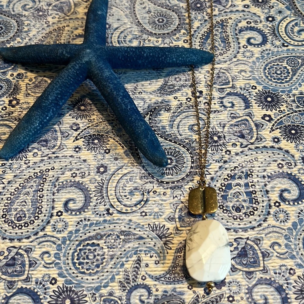 New 17” Pendant Necklace with Gold Colored Chain